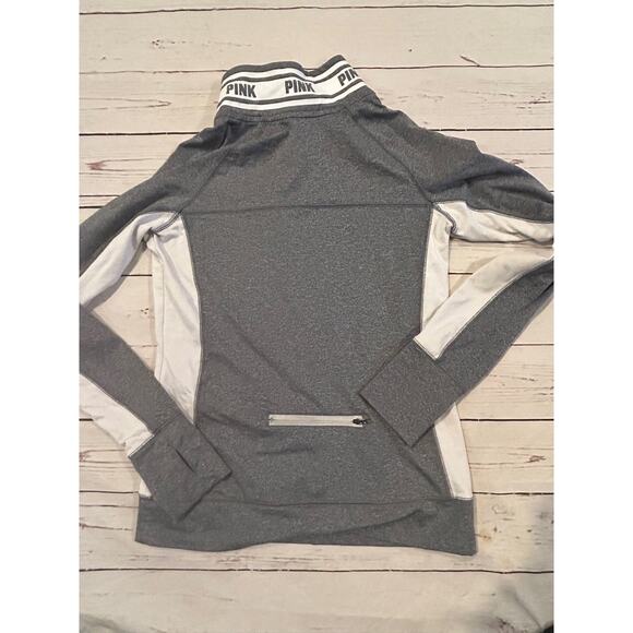 PINK Victoria Secret Size Small Long Sleeve Athletic 1/4 Zipper Pullover Y2K - Picture 3 of 5